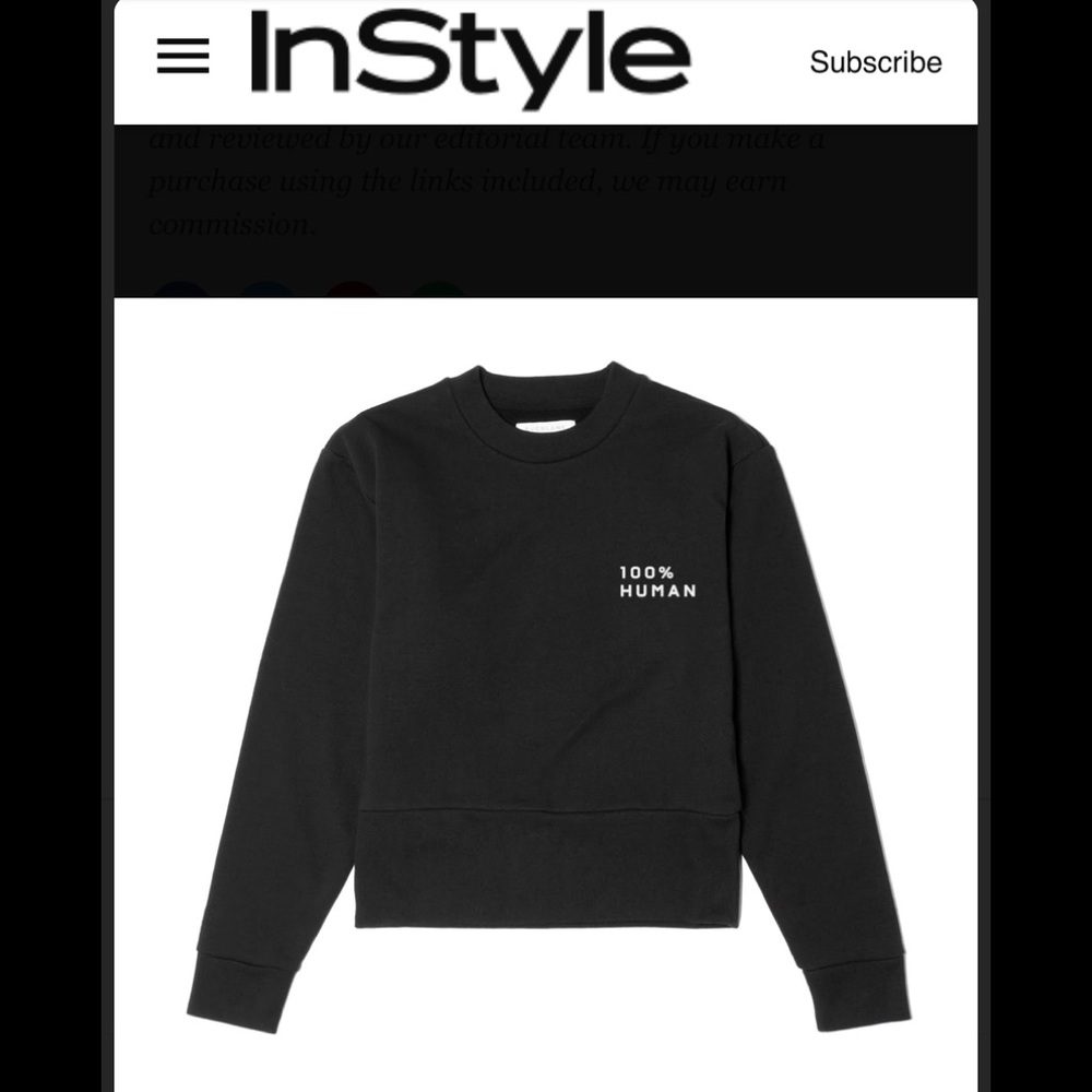 Everlane 100% Human sweatshirt